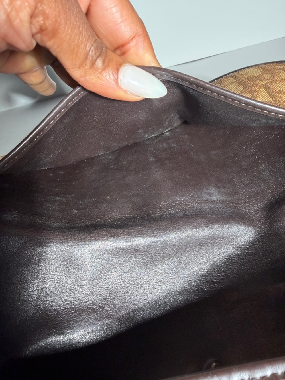✨ Christian Dior Trotter Canvas Shoulder Bag – Brown/Gold ✨ - Picture 16 of 17